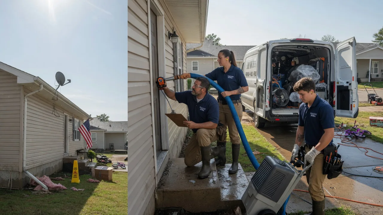 Ceiling Water Damage Restoration in Lecompton, KS near me